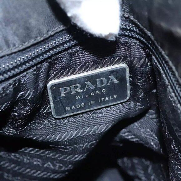 PRADA Hand Bag Nylon Black Auth - Picture 5 of 16